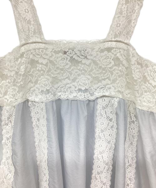MIYAO（ミヤオ）MIYAO (ミヤオ) レースキャミソールブラウス ブルー サイズ:oneの古着・服飾アイテム