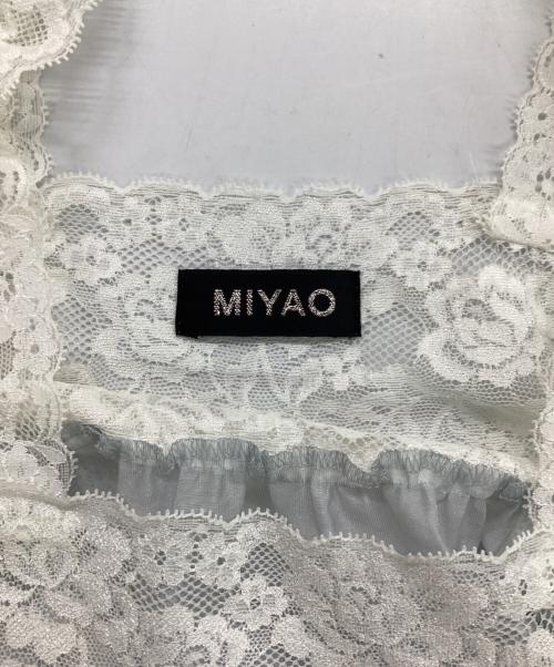 MIYAO（ミヤオ）MIYAO (ミヤオ) レースキャミソールブラウス ブルー サイズ:oneの古着・服飾アイテム