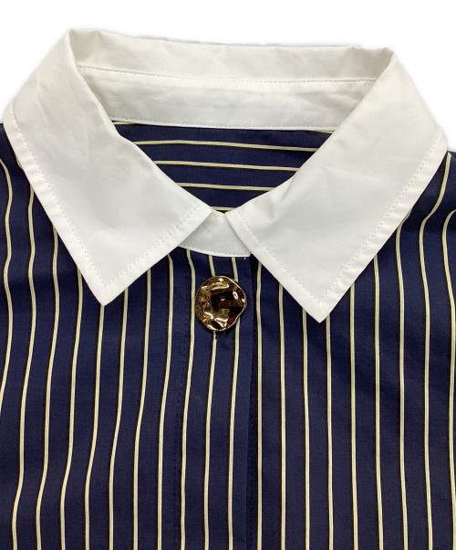 Bibiy.（ビビィ）Bibiy. (ビビィ) SADIE SHIRT ネイビー サイズ:Ｆの古着・服飾アイテム