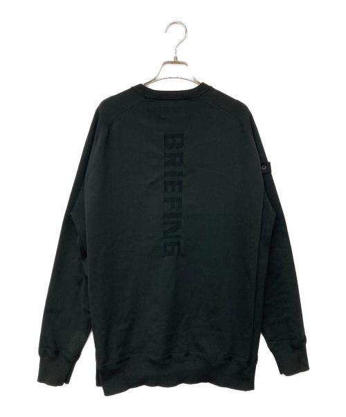 BRIEFING（ブリーフィング）BRIEFING (ブリーフィング) GOLF MS WR CREW NECK KNIT/ゴルフウェア ブラック サイズ:XLの古着・服飾アイテム