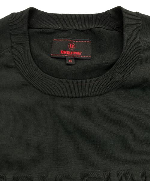 BRIEFING（ブリーフィング）BRIEFING (ブリーフィング) GOLF MS WR CREW NECK KNIT/ゴルフウェア ブラック サイズ:XLの古着・服飾アイテム