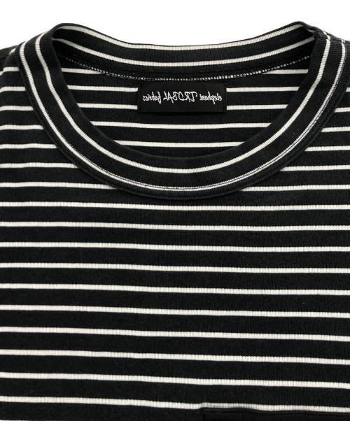 elephant TRIBAL fabrics（エレファントトライバルファブリックス）elephant TRIBAL fabrics (エレファントトライバルファブリックス) 切替ボーダーカットソー ホワイト×ブラック サイズ:Ｆの古着・服飾アイテム