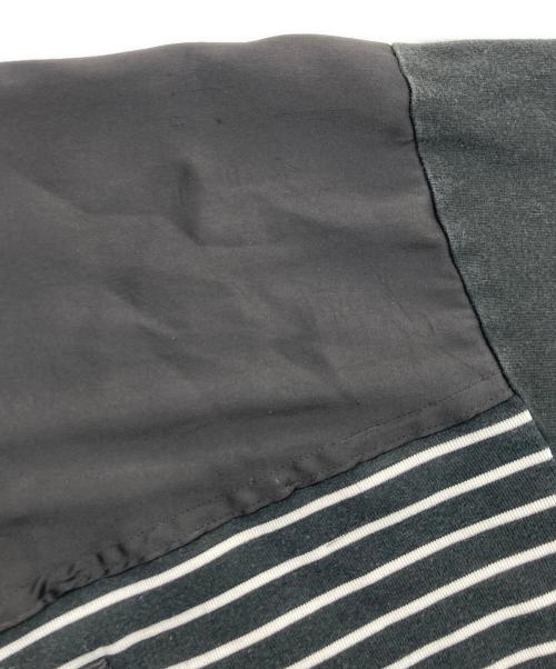 elephant TRIBAL fabrics（エレファントトライバルファブリックス）elephant TRIBAL fabrics (エレファントトライバルファブリックス) 切替ボーダーカットソー ホワイト×ブラック サイズ:Ｆの古着・服飾アイテム