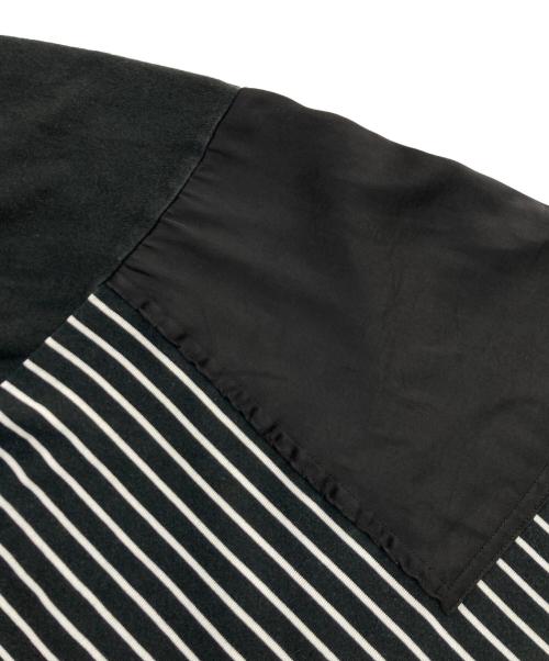 elephant TRIBAL fabrics（エレファントトライバルファブリックス）elephant TRIBAL fabrics (エレファントトライバルファブリックス) 切替ボーダーカットソー ホワイト×ブラック サイズ:Ｆの古着・服飾アイテム