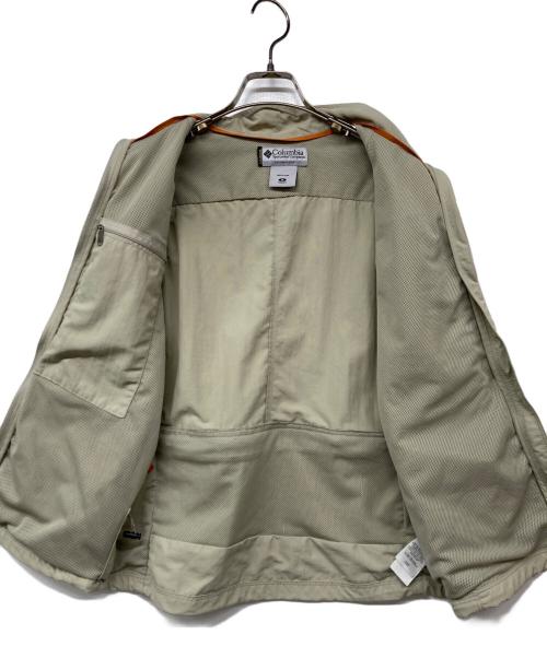 Columbia（コロンビア）Columbia (コロンビア) ナイロンダブルジップベスト ベージュ サイズ:Mの古着・服飾アイテム