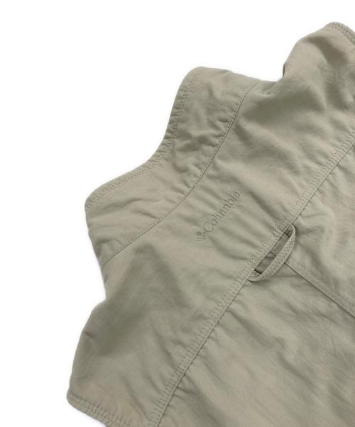 Columbia（コロンビア）Columbia (コロンビア) ナイロンダブルジップベスト ベージュ サイズ:Mの古着・服飾アイテム