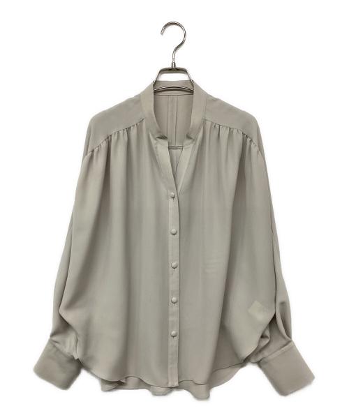 ADORE（アドーア）ADORE (アドーア) ライトジョーゼットギャザーブラウス ベージュ サイズ:38の古着・服飾アイテム