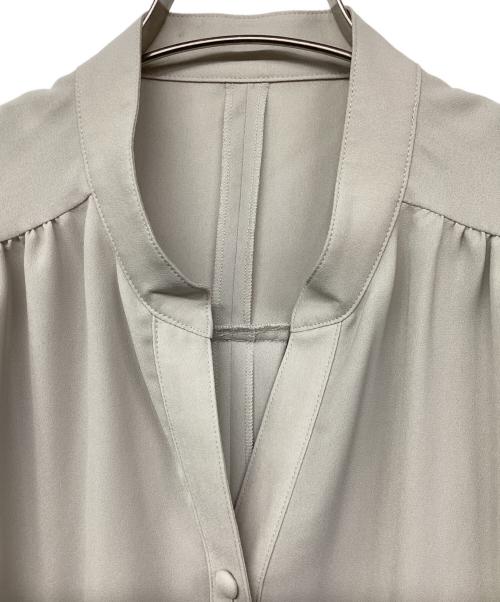 ADORE（アドーア）ADORE (アドーア) ライトジョーゼットギャザーブラウス ベージュ サイズ:38の古着・服飾アイテム