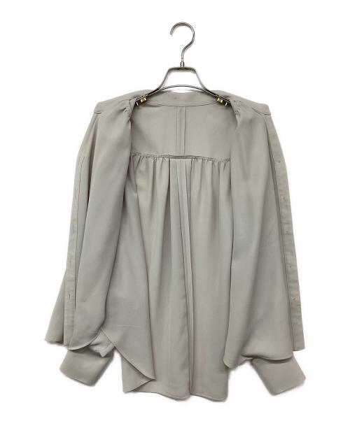 ADORE（アドーア）ADORE (アドーア) ライトジョーゼットギャザーブラウス ベージュ サイズ:38の古着・服飾アイテム