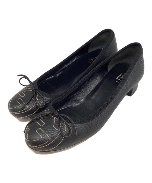 GUCCI（グッチ）GUCCI (グッチ) インターロッキングGパンプス ブラック サイズ:36の古着・服飾アイテム