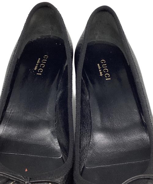 GUCCI（グッチ）GUCCI (グッチ) インターロッキングGパンプス ブラック サイズ:36の古着・服飾アイテム