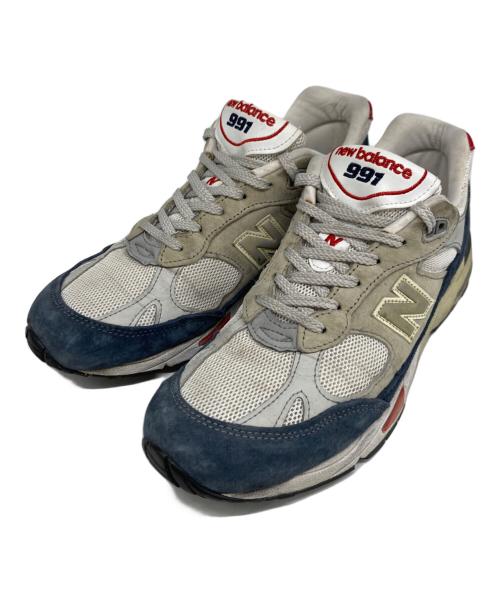 NEW BALANCE（ニューバランス）NEW BALANCE (ニューバランス) Grey Navy Red グレー サイズ:UK7 1/2の古着・服飾アイテム