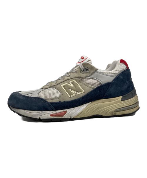 NEW BALANCE（ニューバランス）NEW BALANCE (ニューバランス) Grey Navy Red グレー サイズ:UK7 1/2の古着・服飾アイテム