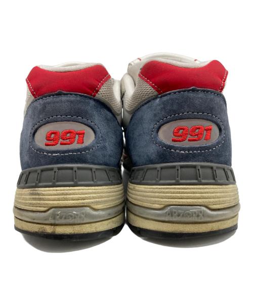 NEW BALANCE（ニューバランス）NEW BALANCE (ニューバランス) Grey Navy Red グレー サイズ:UK7 1/2の古着・服飾アイテム