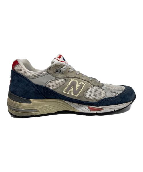 NEW BALANCE（ニューバランス）NEW BALANCE (ニューバランス) Grey Navy Red グレー サイズ:UK7 1/2の古着・服飾アイテム