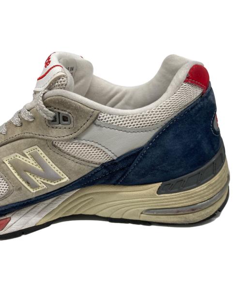 NEW BALANCE（ニューバランス）NEW BALANCE (ニューバランス) Grey Navy Red グレー サイズ:UK7 1/2の古着・服飾アイテム