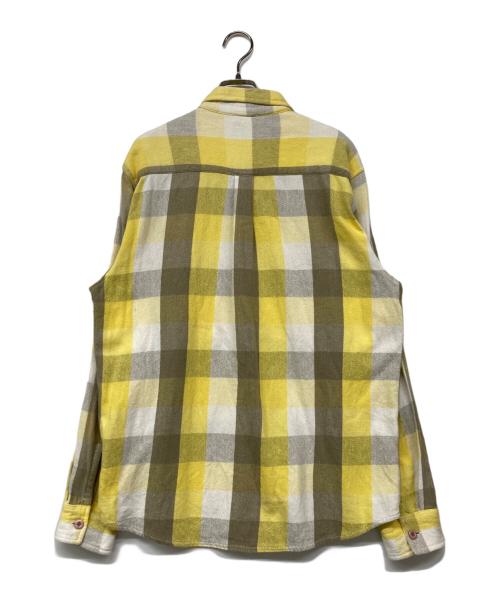stussy（ステューシー）stussy (ステューシー) ネルチェックシャツ イエロー サイズ:Mの古着・服飾アイテム
