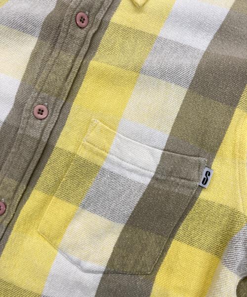 stussy（ステューシー）stussy (ステューシー) ネルチェックシャツ イエロー サイズ:Mの古着・服飾アイテム