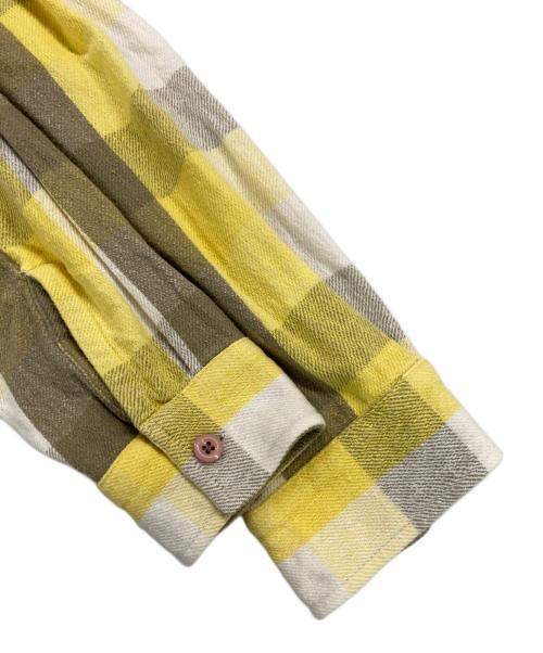 stussy（ステューシー）stussy (ステューシー) ネルチェックシャツ イエロー サイズ:Mの古着・服飾アイテム