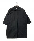 休日と詩キュウジツトウタ）の古着「ステンカラーコート」｜ブラック