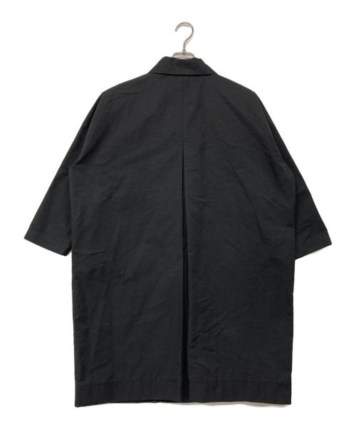 休日と詩（キュウジツトウタ）休日と詩 (キュウジツトウタ) ステンカラーコート ブラック サイズ:記載なしの古着・服飾アイテム