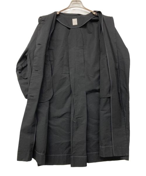 休日と詩（キュウジツトウタ）休日と詩 (キュウジツトウタ) ステンカラーコート ブラック サイズ:記載なしの古着・服飾アイテム