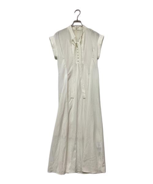 FRAY ID（フレイ アイディー）FRAY ID (フレイ アイディー) ステッチデザインシェイプドレス ホワイト サイズ:Sの古着・服飾アイテム