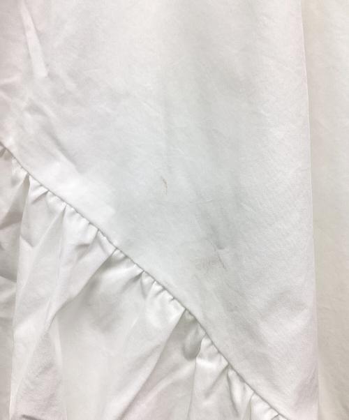 FRAY ID（フレイ アイディー）FRAY ID (フレイ アイディー) ランダムティアードシャツワンピース ホワイトの古着・服飾アイテム