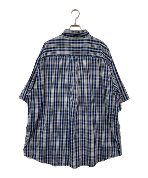 CarHartt（カーハート）CarHartt (カーハート) ボタンダウンチェックシャツ ブルー×グレー サイズ:3XLの古着・服飾アイテム