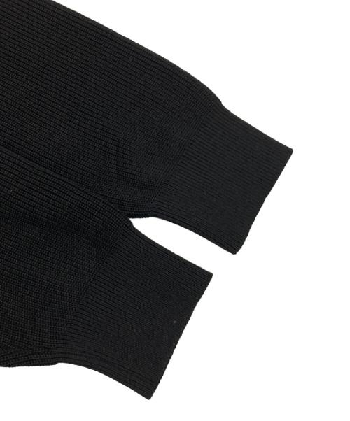 UNITED ARROWS TOKYO（ユナイテッドアローズトウキョウ）UNITED ARROWS TOKYO (ユナイテッドアローズトウキョウ) ジップアップ ドライバーズニット ブラック サイズ:Mの古着・服飾アイテム