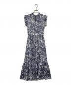 FRAY IDフレイ アイディー）の古着「サテン柳フレアワンピース」｜グレー