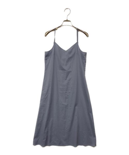 FRAY ID（フレイ アイディー）FRAY ID (フレイ アイディー) サテン柳フレアワンピース グレーの古着・服飾アイテム