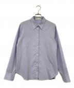 Nobleノーブル）の古着「バックドレープニュアンスシャツ」｜スカイブルー