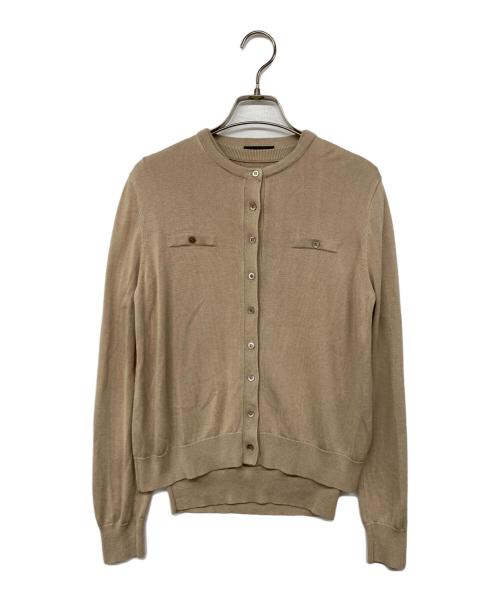 anuans（アニュアンス）anuans (アニュアンス) シルクブレンドアンサンブルニット ベージュ サイズ:Fの古着・服飾アイテム