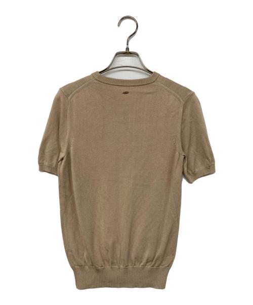 anuans（アニュアンス）anuans (アニュアンス) シルクブレンドアンサンブルニット ベージュ サイズ:Fの古着・服飾アイテム