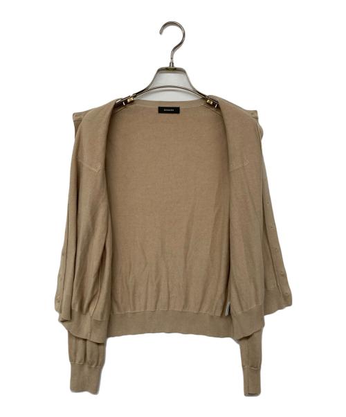 anuans（アニュアンス）anuans (アニュアンス) シルクブレンドアンサンブルニット ベージュ サイズ:Fの古着・服飾アイテム