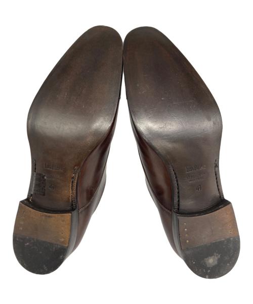 ISETAN MEN'S（イセタンメンズ）ISETAN MEN'S (イセタンメンズ) ダブルモンクストラップ ストレートチップ ブラウン サイズ:41の古着・服飾アイテム