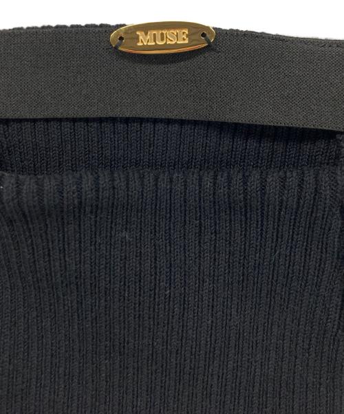 MUSE de Deuxieme Classe（ミューズ ドゥーズィエム クラス）MUSE de Deuxieme Classe (ミューズ ドゥーズィエム クラス) SWING RIB スカート ブラック サイズ:記載なしの古着・服飾アイテム