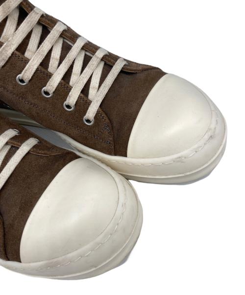 RICK OWENS（リックオウエンス）RICK OWENS (リックオウエンス) DUST MILK LOW SNEAKS ブラウン サイズ:41の古着・服飾アイテム