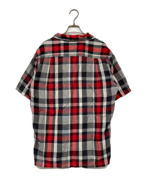 Sandy mac Donald（サンディマクドナルド）Sandy mac Donald (サンディマクドナルド) コットンチェックS/Sシャツ レッド×ブラック サイズ:Mの古着・服飾アイテム
