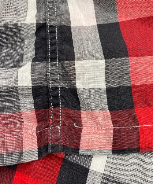 Sandy mac Donald（サンディマクドナルド）Sandy mac Donald (サンディマクドナルド) コットンチェックS/Sシャツ レッド×ブラック サイズ:Mの古着・服飾アイテム