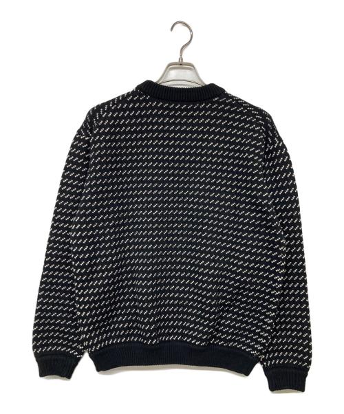BEAUTY&YOUTH（ビューティーアンドユース）BEAUTY&YOUTH (ビューティーアンドユース) バーズアイパターンセーター ブラック サイズ:Sの古着・服飾アイテム