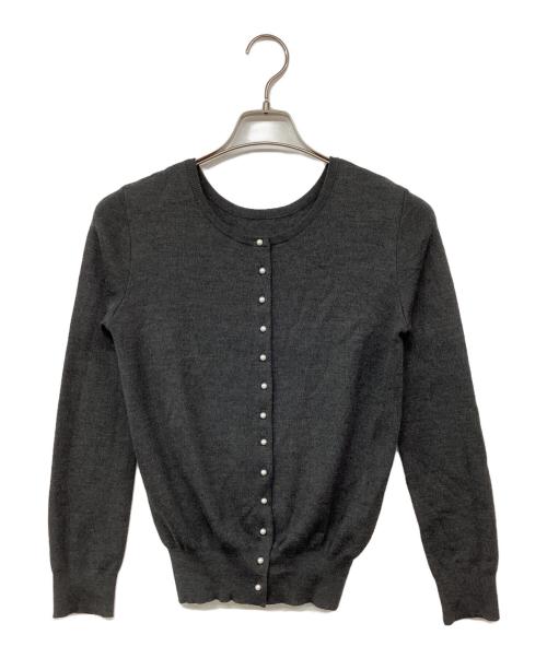 自由区（ジユウク）自由区 (ジユウク) パールモチーフニットセットアップ グレー サイズ:32の古着・服飾アイテム