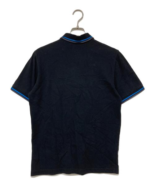 FRED PERRY（フレッドペリー）FRED PERRY (フレッドペリー) ポロシャツ ブラック×ブルー サイズ:40の古着・服飾アイテム