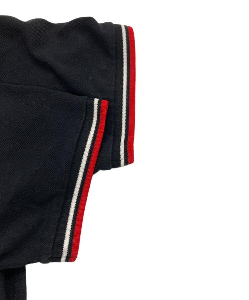 FRED PERRY（フレッドペリー）FRED PERRY (フレッドペリー) ポロシャツ ブラック×レッド サイズ:40の古着・服飾アイテム