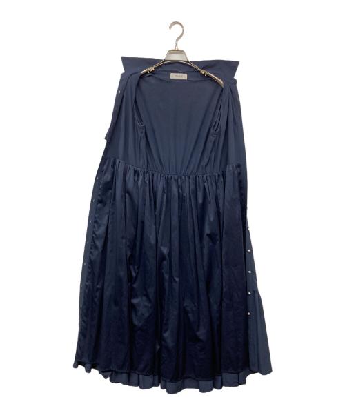 JENNE（ジェンヌ）JENNE (ジェンヌ) ティアードフリルワンピース ネイビー サイズ:Sの古着・服飾アイテム