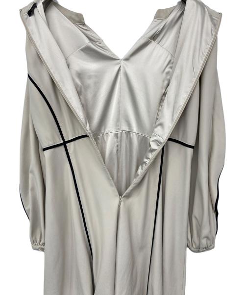 anuans（アニュアンス）anuans (アニュアンス) バイカラートリミングデザインワンピース ベージュ サイズ:Fの古着・服飾アイテム