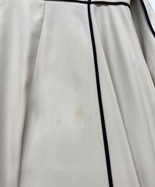 anuans（アニュアンス）anuans (アニュアンス) バイカラートリミングデザインワンピース ベージュ サイズ:Fの古着・服飾アイテム