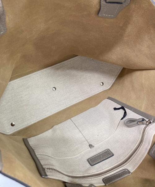 Daniel&Bob（ダニエル＆ボブ）Daniel&Bob (ダニエル＆ボブ) レザートートバッグ TAUPEの古着・服飾アイテム