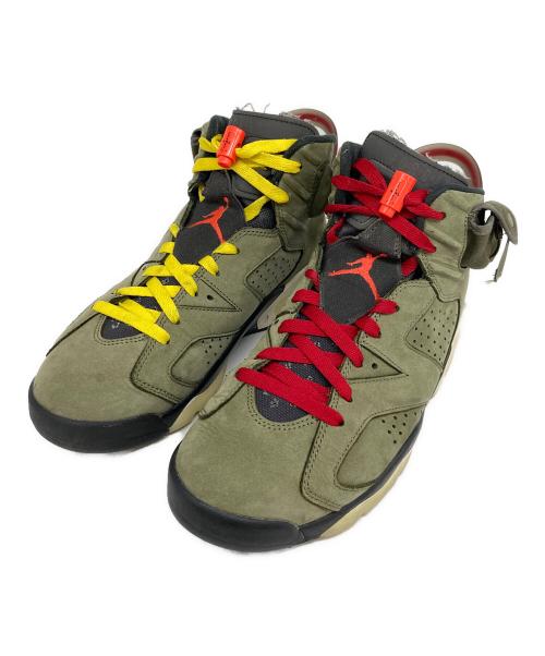 NIKE（ナイキ）NIKE (ナイキ) Travis Scott (トラヴィス・スコット) Air Jordan 6 Retro カーキ サイズ:26の古着・服飾アイテム